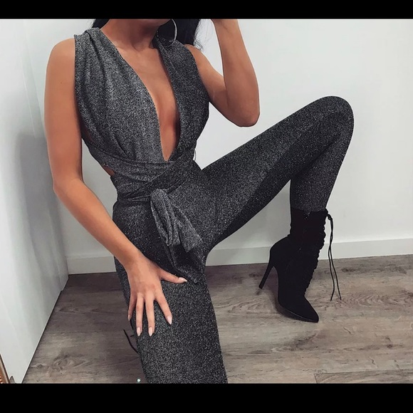 Sexy Halter Top Jumpsuit - Picture 2 of 3